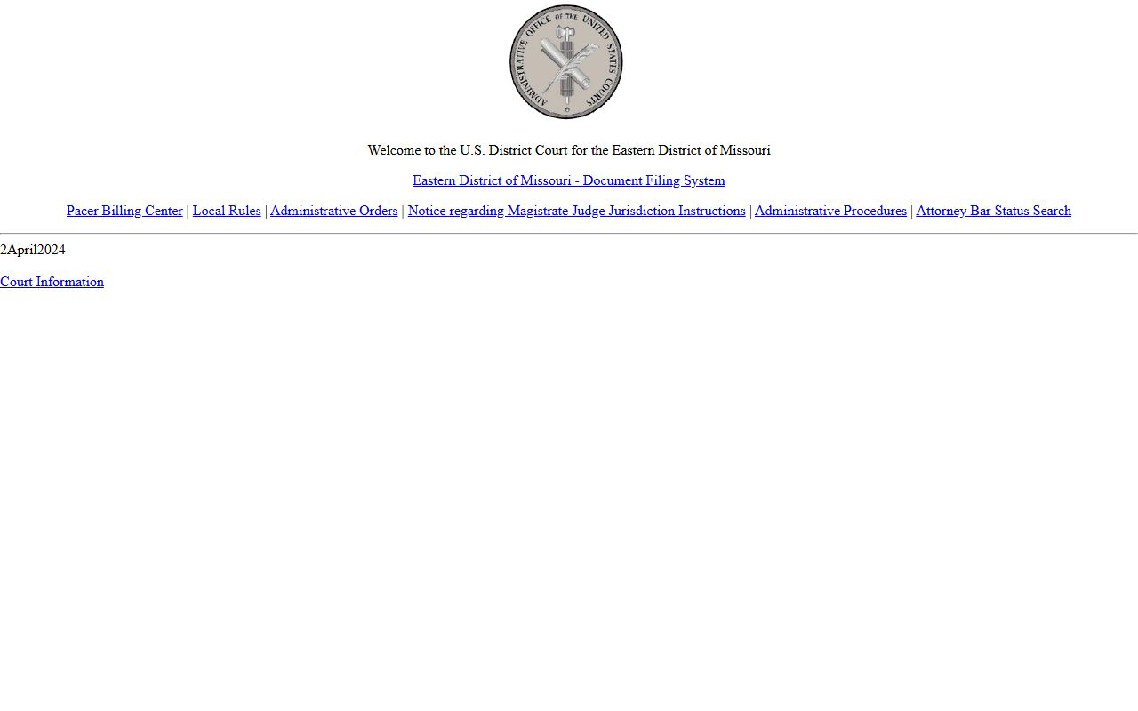 Bollinger County Circuit Court federal CM ECF route